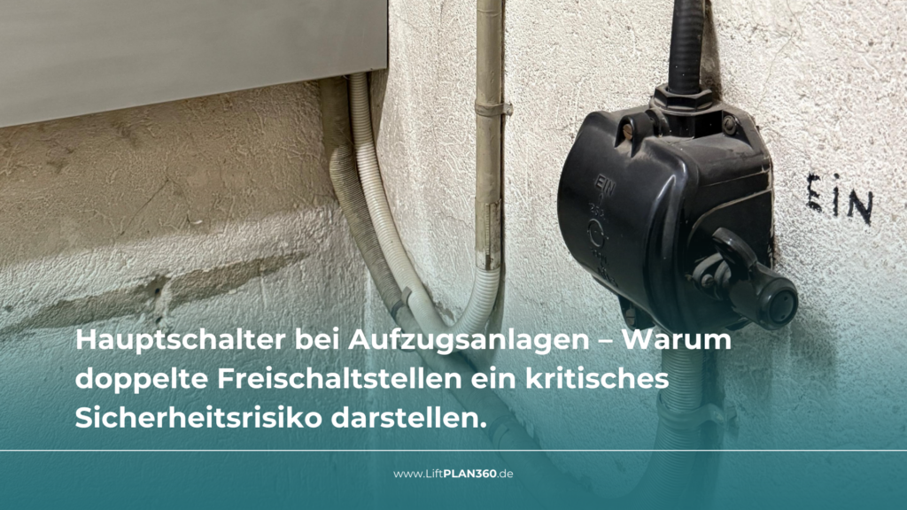 Alter Hauptschalter Aufzugsanlage